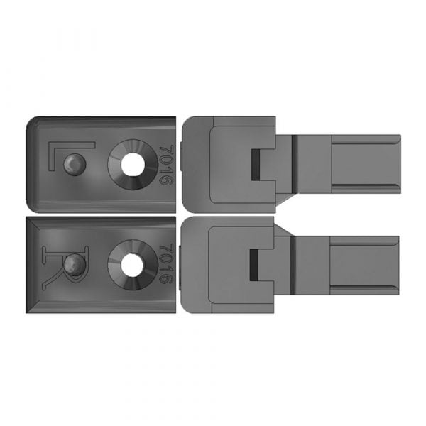 Shower screen door repair spare parts *1 pair of pick up blocks *black or white* 